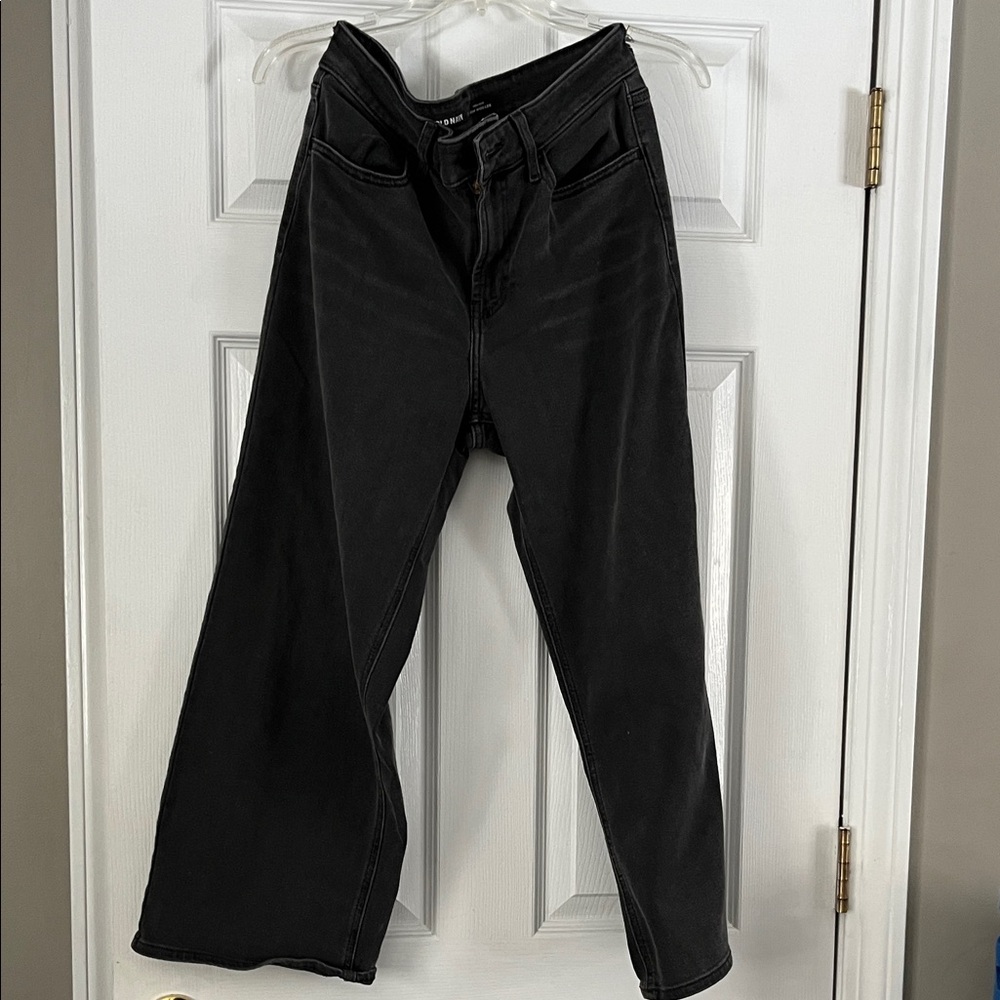 Old Navy High Rise Wow Wide Leg Gray Jeans